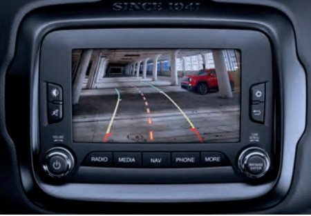 Test-drive com o Renegade: comprovamos sua segurança na estrada 1 Visao da camera de re