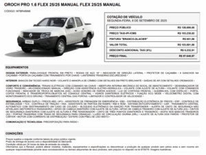 Oroch, picape da Renault, foi habilitada para ser táxi